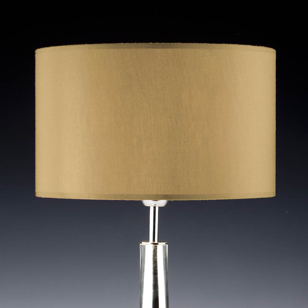 Lampenschirm gold rund 35 x 20 cm Seide Online Shop direkt