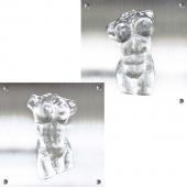 Torso Mann Frau Set mit Bohrung