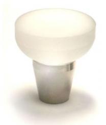 Knopf 1555 - 40mm Kristall matt 