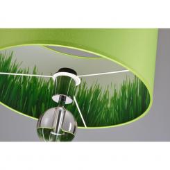 Lampenschirm kale grün/dekor rund 35 x 20 cm 