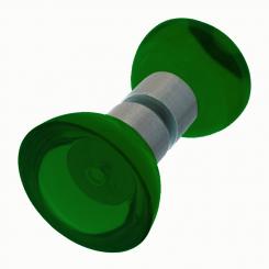 Griff Duschtür smaragd grün 40mm Set 