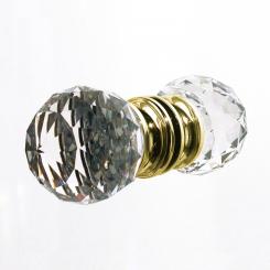 Glastürgriffe Messing 50mm Set 