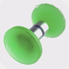 Griff Duschtür grün 50mm Set 