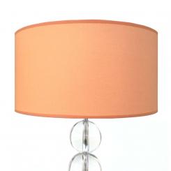 Lampenschirm apricot rund 40 x 20 cm 