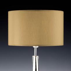 Lampenschirm gold rund 35 x 20 cm Seide 