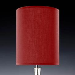 Lampenschirm rot rund 20 x 30 cm 