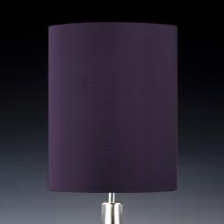 Lampenschirm lila aubergine rund 20 x 30 cm 