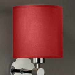 Lampenschirm rot rund 16 x 16 cm 
