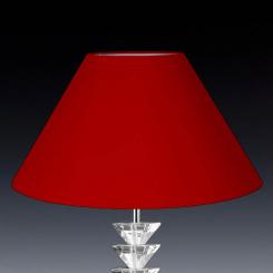 Lampenschirm rund rot konisch 45 x 27 x 18cm 