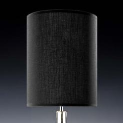 Lampenschirm schwarz rund 25 x 35 cm 