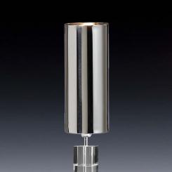 Lampenschirm rund silber 12 x 30 cm 