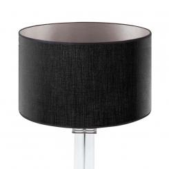 Lampenschirm schwarz silber rund 35 x 20 cm 