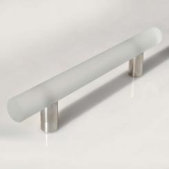 Möbelgriff Edelstahl Glas 200mm 