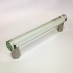 Möbelgriff Edelstahl Glas 184mm 