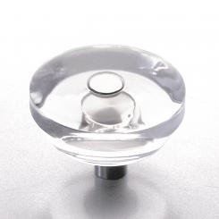 Möbelknopf Glas mit Magnet 33mm 