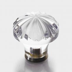 Möbelknopf Messing Kristall 36mm 