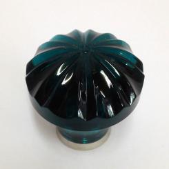 Möbelknopf grün 36mm gerippt 