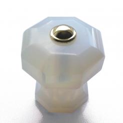 Möbelknopf weiß opal 38mm 