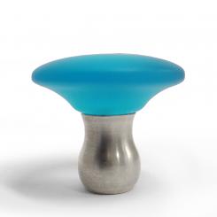 Möbelknopf türkis 36mm 