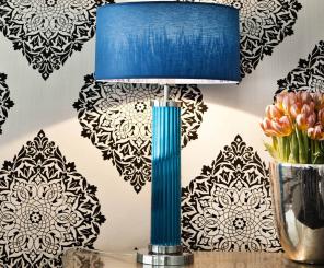 Tischleuchte TUBE türkis blau 