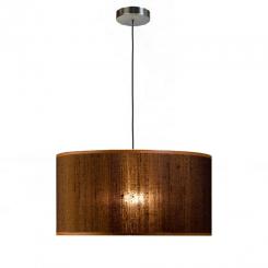 Pendelleuchte SIMPLE ROUND ONE 40 braun Seide 