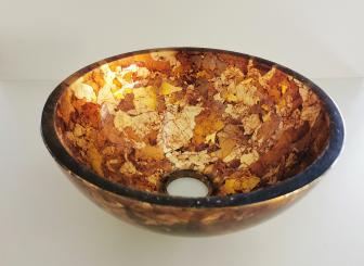 Waschbecken Kristallglas im Edlen Design 