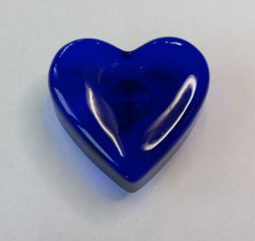 Möbelknopf Herz blau 45mm 