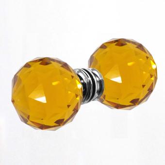Glastürgriffe Chrom topas 60mm Set 