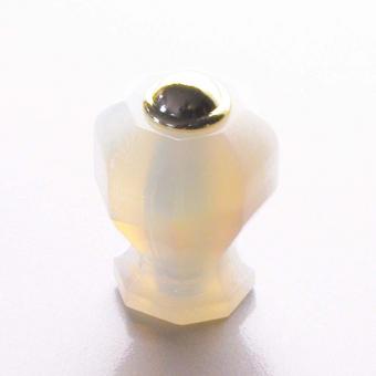 Möbelknopf weiß opal 24mm 