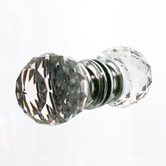 Glastürgriffe Chrom 50mm Set 