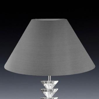 Lampenschirm rund grau konisch 45 x 27 x 18cm 