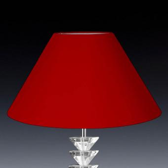 Lampenschirm rund rot konisch 40 x 25 x 16cm 