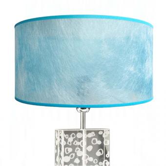 Lampenschirm türkis blau transparent 40 x 20 cm 