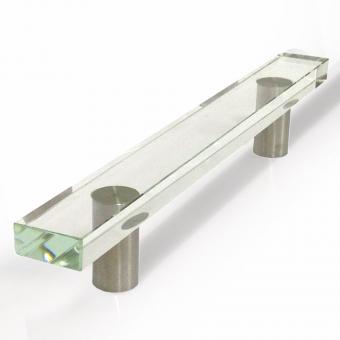 Küchengriff Edelstahl Glas 200mm 