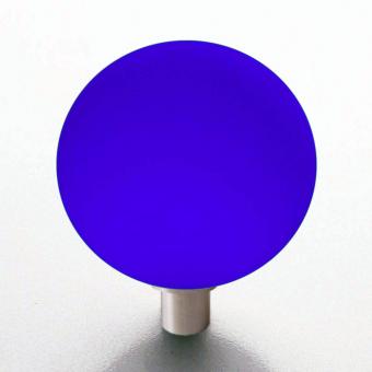 Möbelknopf blau Kugel 30mm matt 