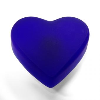 Möbelknopf Herz blau matt 45mm 