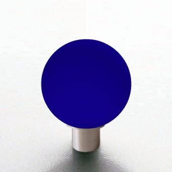 Möbelknopf blau Kugel 20mm matt 