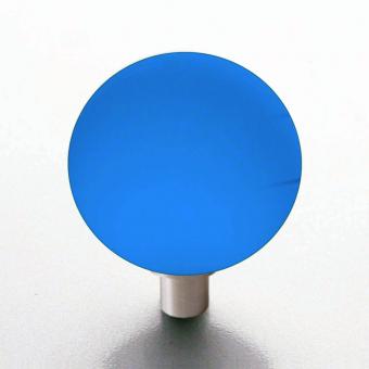 Möbelknauf blau Kugel 25mm matt 