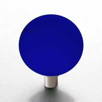 Möbelknopf blau Kugel 25mm matt 