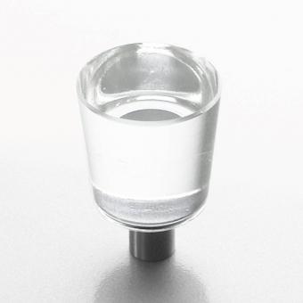 Möbelknopf Edelstahl Glas 20mm 
