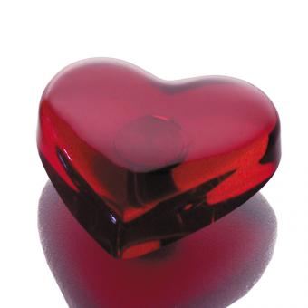 Möbelknopf Herz rot 45mm 