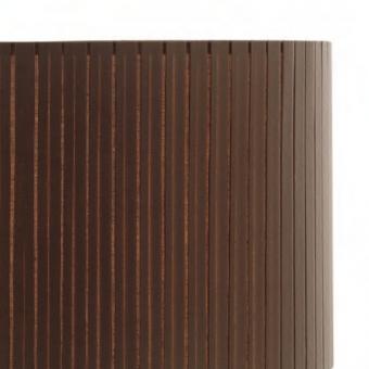 Lampenschirm braun rund Plissee 40 x 20 cm | Online Shop ...