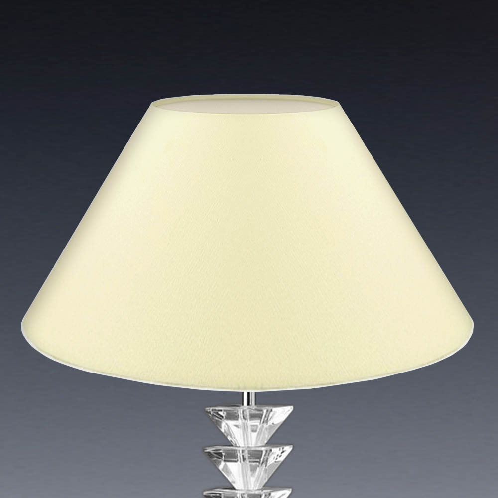 Durchmesser 30cm Höhe 17cm geeignet für alle Innenraumen IP20 Lampenschirme rund Lampenschirme konisch geeignet für LED Lampe Textil Lampenschirme Largo E27 Fassung Beige 