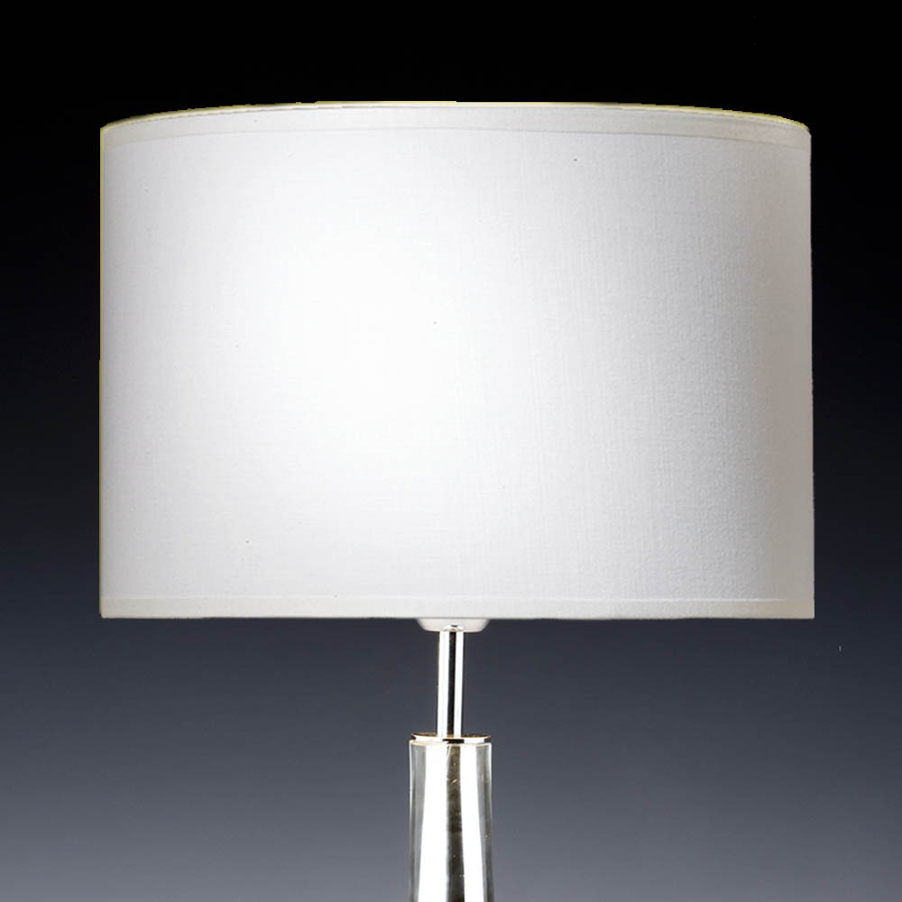 Lampenschirm weiß konisch zulaufend Tischlampe Tischleuchte Wandleuchte elegant 